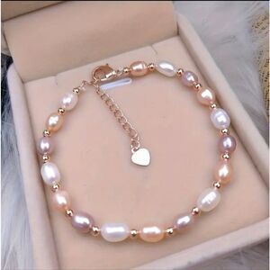 Elegant Baroque Fresh Water Pearl Bracelet
